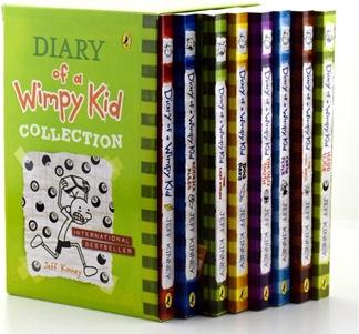 Diary of a Wimpy Kid(Boxed Set Books #1-8) 小屁孩日記套裝(英國版, 1-8)ISBN9780141358000