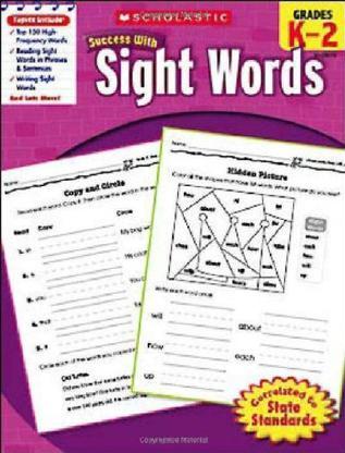 Scholastic Success with Sight Words, Grades K-2