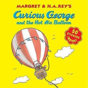 Curious George and the Hot Air Balloon (8x8 with stickers)