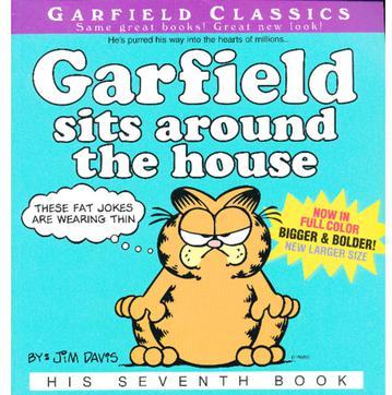 Garfield sits around the house