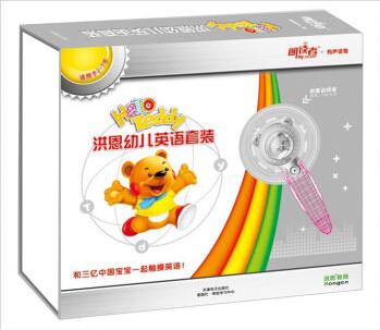 Hello Teddy洪恩幼兒英語套裝(1點讀筆+6本教材+6DVD+7卡片)