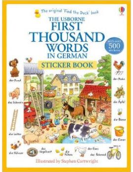 First Thousand Words in German Sticker Book