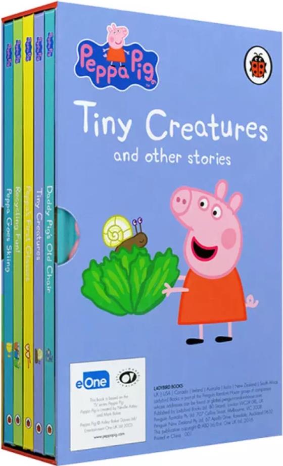 粉紅豬小妹 Peppa Pig 粉豬經(jīng)典故事 Tiny Creatures and Other Stories（精裝繪本5冊盒裝）