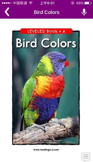 Bird colors