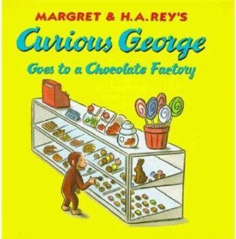 Curious George Goes to a Chocolate Factory (Curious George 8x8)  [5歲及以上]