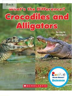 Crocodiles and Alligators (Rookie Read-About Science: What's the Difference?)