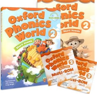 Oxford phonics world 2牛津自然拼讀 課本+練習(xí)冊(cè)+APP