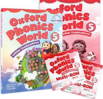 Oxford phonics world 5 牛津自然拼讀 課本+練習(xí)冊(cè)+2CD