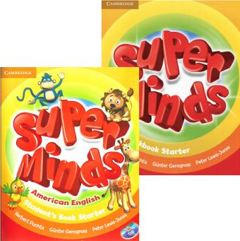 劍橋少兒英語教材美音版super minds starter入門級 主課本+練習(xí)冊