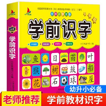 兒童認字書籍學齡前兒童看圖識字卡片幼兒學前啟蒙早教書0-3-6歲幼小銜接一日一練幼兒園教材學前班識字大王兒童識字書籍學前準備