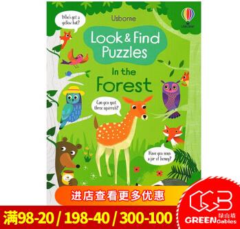 英文原版 Usborne Look and Find in the Forest長長的小百科識物科普 兒童英語啟蒙 識物科普探索發(fā)現 尤斯伯恩