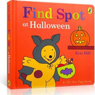 英文原版 Find Spot at Halloween 在萬圣節(jié)找到位置 0-3-6歲低幼兒童英語(yǔ)