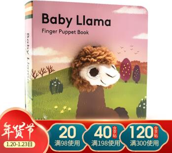 英文原版駱駝寶寶手指偶書紙板書 Baby Llama: Finger Puppet Book