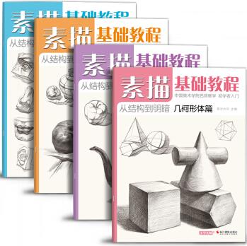 素描基礎(chǔ)教程: 從結(jié)構(gòu)到明暗(套裝共4冊)