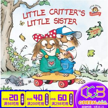 英文原版 Little Critter's Little Sister 2個故事合輯 小怪物小毛人 Me Too!/Just A Rainy Day 幽默逗趣故事