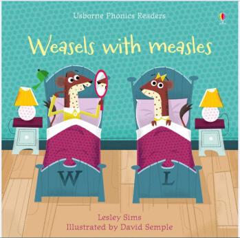 進(jìn)口英文原版 Phonics Readers: Weasels With Measles患麻疹的黃鼠