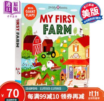 My First Places My First Farm 模擬城鎮(zhèn)農(nóng)莊 紙板書 英文原版 3-6歲