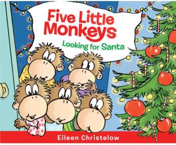 Five Little Monkeys Looking for Santa