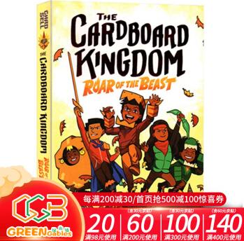 英文原版 The Cardboard Kingdom #2 Roar of the Beast 魔幻全彩漫畫小說(shuō) 青少年課外讀物