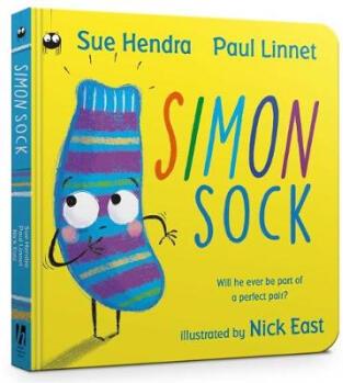 英文原版 Simon Sock Board Book 襪子西蒙紙板書