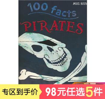 100 Facts Pirates 100個(gè)事實(shí)系列海盜 兒童英語(yǔ)繪本讀物 百科科普常識(shí) 百科全