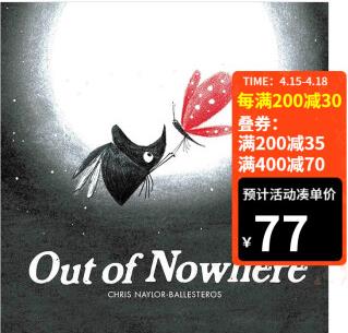 不知從何而來(lái)Out of Nowhere 兒童友情趣味繪本 英文原版 3-6歲孩子睡前故事