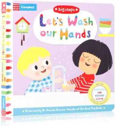 英文原版 Big Steps系列 Let's Wash Our Hands 一起來(lái)洗手 翻翻書(shū)機(jī)關(guān)操作紙板書(shū) 幼兒生活習(xí)慣培養(yǎng)自理能力繪本 . 綠山墻圖書(shū)