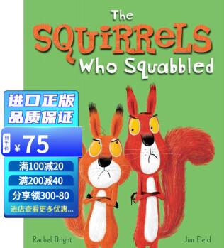 進口英文原版 The Squirrels Who Squabbled 吵架的松鼠 兒童英語啟蒙閱讀紙