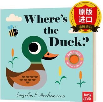 英文原版 鴨子在哪里 Where's the Duck 繪本 幼兒英語啟蒙紙板觸摸翻翻書 親子互動讀物 英文版 Nosy Crow 進口原版書籍