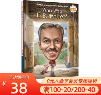 英文原版 Who Was E. B. White 人物傳記系列 英文原版名人傳記 青少年啟蒙學(xué)習(xí)英語(yǔ)課外閱讀 .