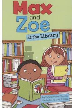 Max and Zoe at the Library