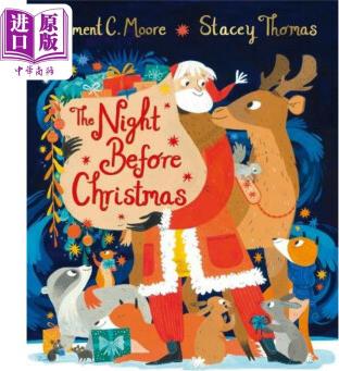 Stacey Thomas The Night Before Christmas 平安夜 英文原版兒童精品繪本 動(dòng)物及動(dòng)物故事主題 4到6歲