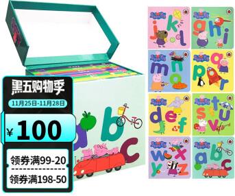 英文原版 小豬佩奇字母書(shū) Peppa pig Alphabet Box 8冊(cè)盒裝 粉紅豬小妹 字母學(xué)習(xí) 紙板書(shū) 英文原版 英文啟蒙認(rèn)知 幼兒?jiǎn)⒚蓤D畫(huà)書(shū) . 綠山墻圖書(shū)專營(yíng)店