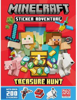 我的世界 貼紙冒險(xiǎn)書 寶藏獵人 英文原版 Minecraft Sticker Adventure: Treasure Hunt