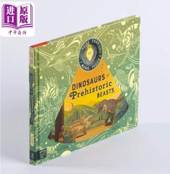 Peng Yuna Dinosaurs and Prehistoric Beasts 恐龍與史前動物 英文原版 兒童繪本 游戲圖畫書 魔法手電筒夜光書