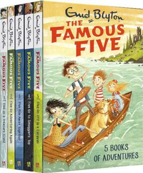 英文原版 The Famous Five 5-Book Collection 五個小伙伴歷險記 5冊 新版 友誼冒險 青少年英語課外探險小說 綠山墻圖書專營店