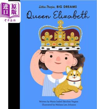 英女王伊麗莎白二世 精裝精品傳記繪本 Little People Big Dreams Queen Elizabeth 小人物大夢想 英文原版 人物故事 4-6歲