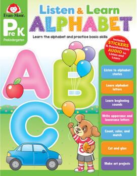 Listen and Learn: Alphabet, Grade Prek Workbook