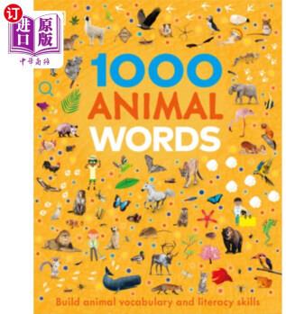 海外直訂1000 Animal Words: Build Animal Vocabulary and Literacy Skills 1000個動物詞匯:培養(yǎng)動物詞匯和讀寫技能