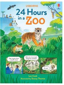 預(yù)售 英文原版 24 Hours in a Zoo 精裝 動(dòng)物園的24小時(shí) 尤斯伯恩 Usborne 少兒科普繪本圖畫(huà)書(shū)