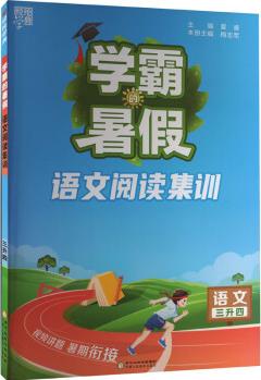 學(xué)霸的暑假 語文閱讀集訓(xùn) 3升4 圖書