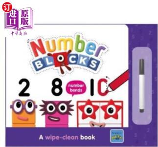 海外直訂Numberblocks Number Bonds: A Wipe-Clean Book 數(shù)字塊數(shù)字鍵:一本擦干凈的書