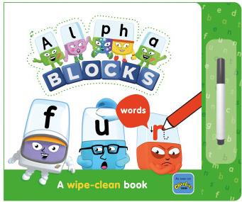 現(xiàn)貨Alphablocks Words A Wipe-CleanBookBoard book兒童可擦