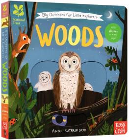 英文原版 National Trust: Big Outdoors for Little Explorers: Woods 紙板活動(dòng)機(jī)關(guān)操作書(shū) 自然生態(tài) 大嘴鳥(niǎo)出品 Nosy Crow