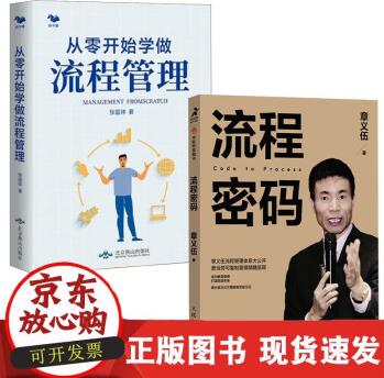 【全2冊】流程密碼章義伍從零開始學(xué)做流程管理張國祥流程管理體系企業(yè)管理書籍可復(fù)制組織流程再造組織結(jié)構(gòu)正版