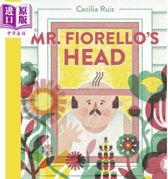 Cecilia Ruiz: Mr. Fiorellos Head 弗埃里先生的頭發(fā) 英文原版進(jìn)口圖書 兒童繪本故事圖畫書 精品繪本 精裝童書