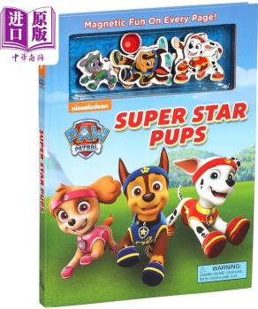 Nickelodeon PAW Patrol Super Star Pups 汪汪隊(duì)磁貼書 親子互動游戲書 兒童繪本 狗狗故事圖畫書 英文原版圖書