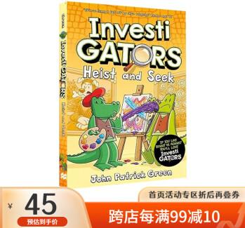 英文原版 InvestiGators: Heist and Seek 鱷魚偵查員6 躲貓貓 平裝插圖漫畫探險(xiǎn)故事書 兒童全彩漫畫書 .