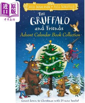 2023年咕嚕牛與朋友的歷險(xiǎn)旅程 盲盒書精裝 英文原版The Gruffalo and Friends Advent Calendar Book 2023