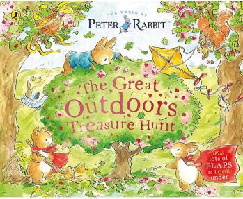 現(xiàn)貨 彼得兔戶外尋寶記翻翻書 兒童繪本故事書 英文原版 Peter Rabbit: The Great Outdoors Treasure Hunt 3-6歲